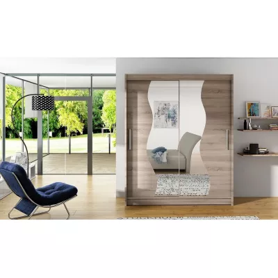 Szekrénytükör 150 cm ELADIO S - szarvasgomba tölgyfa