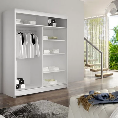 Tükrös gardrób 120 cm SAMANRE 5 - fehér