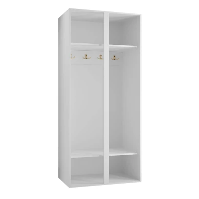 Keskeny előszobaszekrény 74 cm MALIA - fehér