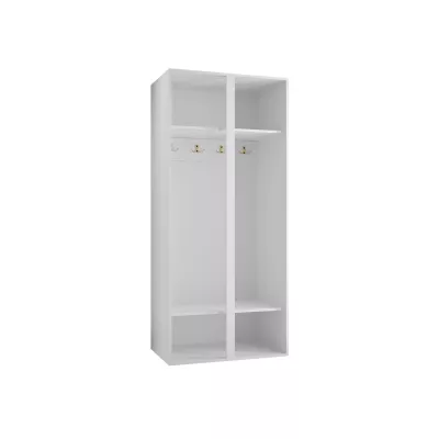 Keskeny előszobaszekrény 74 cm MALIA - fehér