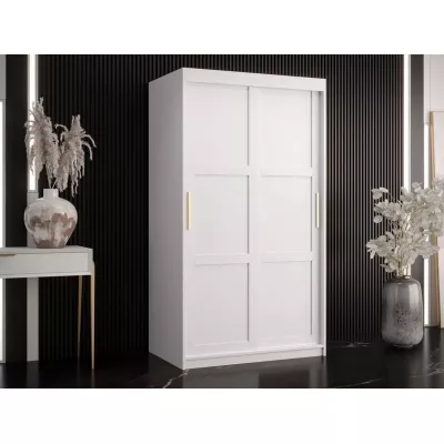 Gardróbszekrény előszobaszekrény 100 cm MALIA 1 - fehér