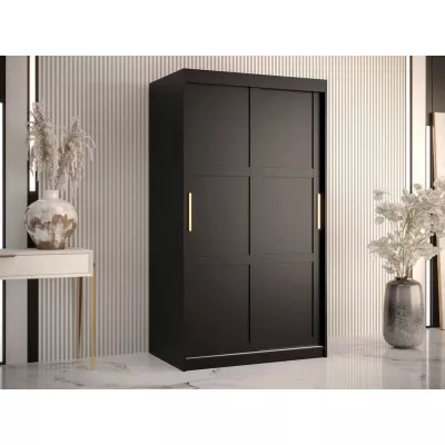 Gardróbszekrény előszobaszekrény 100 cm MALIA 1 - fekete