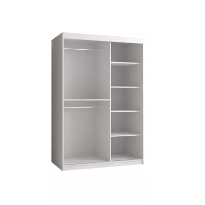 120 cm-es LONZO 1 gardróbszekrény - fekete