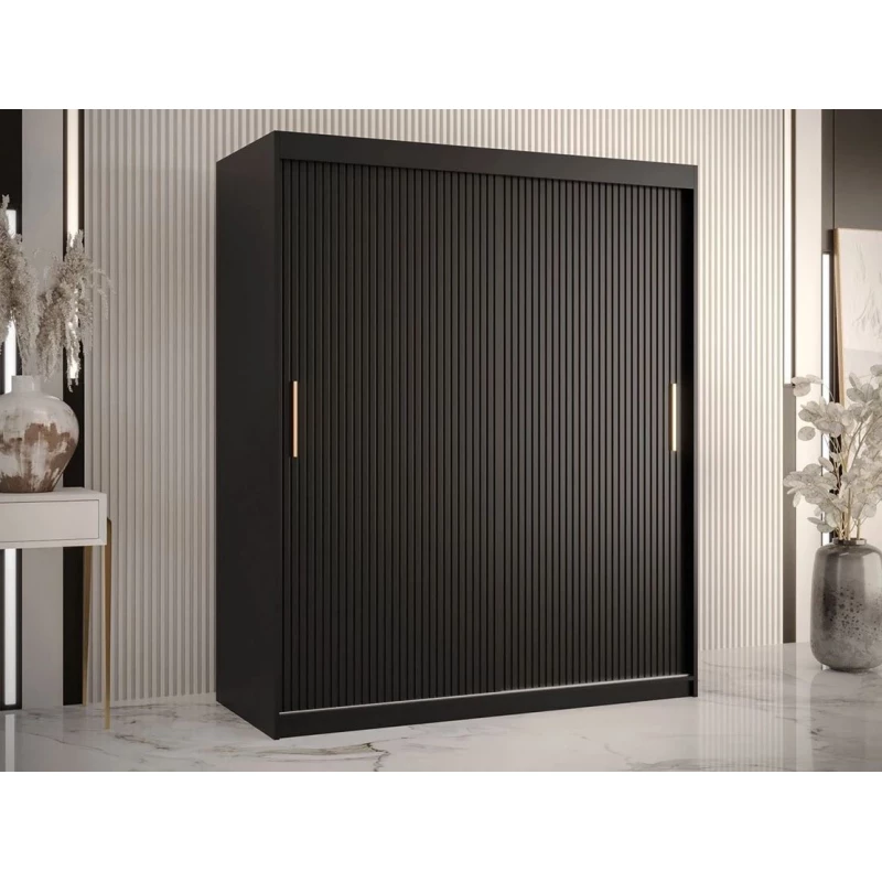 Szekrény 150 cm LONZO 1 - fekete