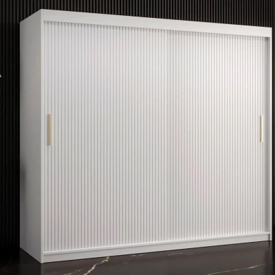 200 cm-es LONZO 1 gardróbszekrény - fehér
