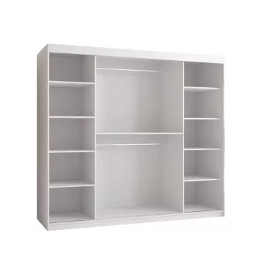 200 cm-es LONZO 1 ruhásszekrény - fekete
