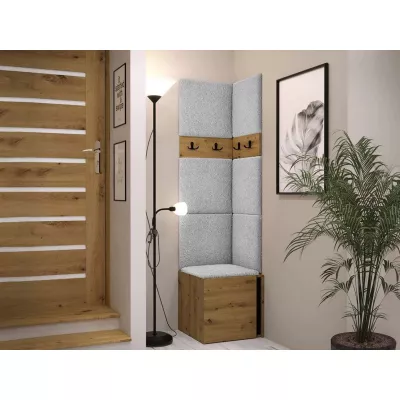 SELAND 12 előszobafal - artisan / fekete / szürke