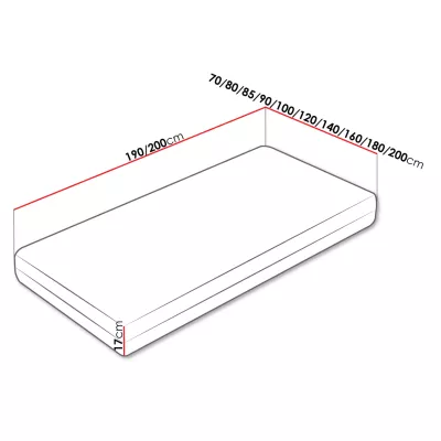 REGLA rugós matrac - 80x200