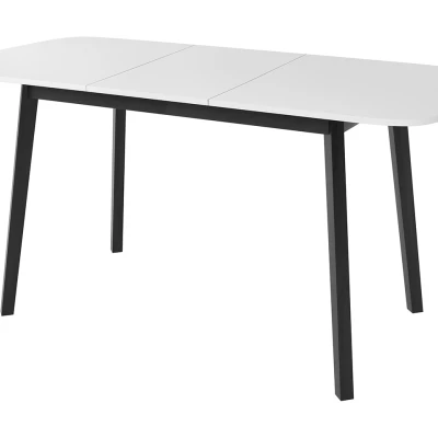 Étkezőgarnitúra 6+1 MELRA - fehér / fekete / ezüst