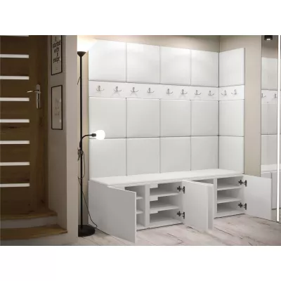 Kárpitozott előszobafal 42x42 SELAND 2 - grafit / szürke
