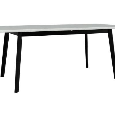 Kihúzható asztal 160 cm 6 székkel ADELBITE 7 - fehér / fekete / kék