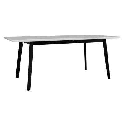 Kihúzható asztal 160 cm 6 székkel ADELBITE 7 - fehér / fekete / kék