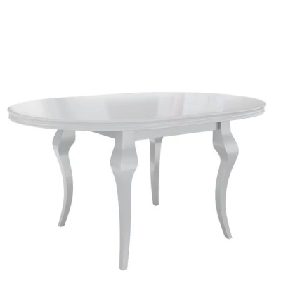 Kihúzható étkezőasztal 100 cm 4 székkel KRAM 2 - fehér / fekete / platina