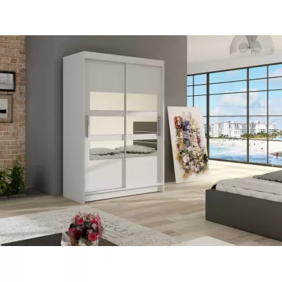 Tükrös gardrób 120 cm GASPARA 5 - fehér