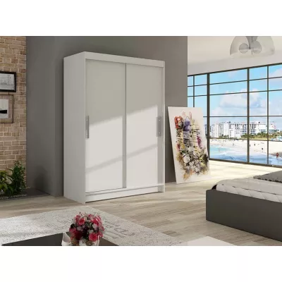 Keskeny gardróbszekrény 120 cm tolóajtókkal GASPARA 1 - fehér
