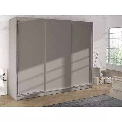200 cm-es gardróbszekrény tolóajtóval SANARE 2 - kasmír