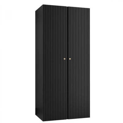 Keskeny előszobaszekrény 74 cm LURDES - fekete