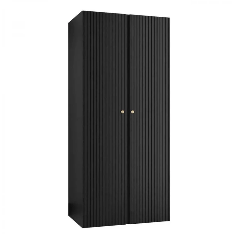 Keskeny előszobaszekrény 74 cm LURDES - fekete