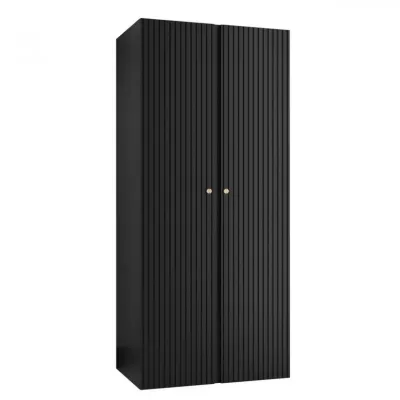 Keskeny előszobaszekrény 74 cm LURDES - fekete
