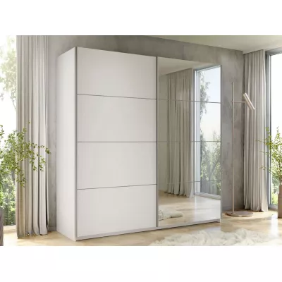 Tükrös gardrób 200 cm MILVEA - fehér