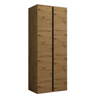 Előszobai szekrény 74 cm SELAND - artisan tölgy / fekete