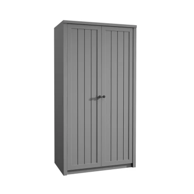 Kétajtós szekrény 90 cm MARIONA - szürke