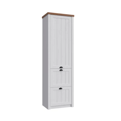 Keskeny gardróbszekrény 61 cm MARIONA - andersen fenyő / lefkas tölgy