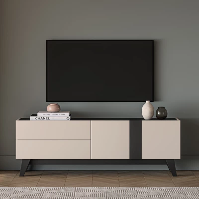TV állvány CHARLOTTE - kasmír / fekete
