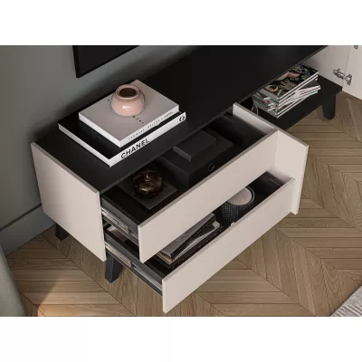 TV állvány CHARLOTTE - kasmír / fekete