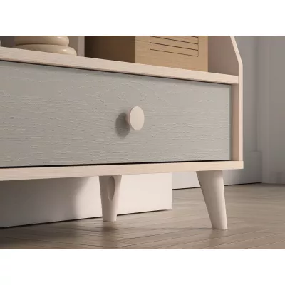 OLIVIA gyerekszobai polc fiókkal - bézs / szürke