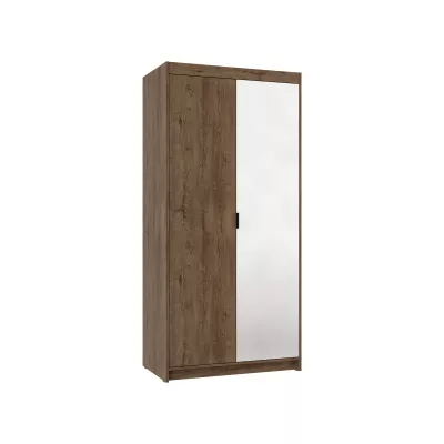PILINA gardrób 90x190 tükörrel - lefkas tölgy