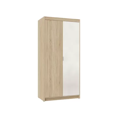 PILINA gardrób 90x190 tükörrel - sonoma tölgy