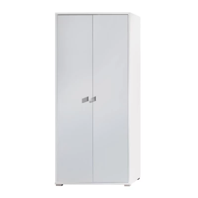 Kétajtós szekrény 85 cm KINNEY - fehér