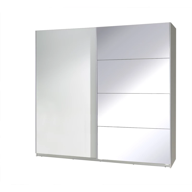 Tükrös gardrób 225 cm FOSSTON 3 - fehér