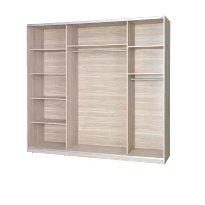 Tükrös gardrób 225 cm FOSSTON 1 - fehér