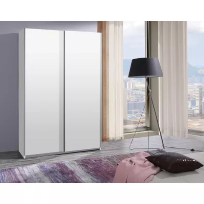 Magas ruhásszekrény 135 cm WILTON - fehér