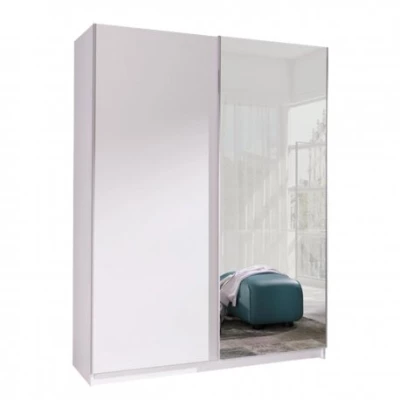 150 cm-es gardróbszekrény tükörrel WADENA 2 - fehér
