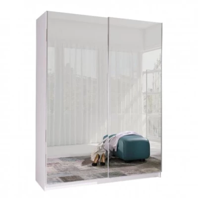 Tükrös gardrób 150 cm WADENA 6 - fehér
