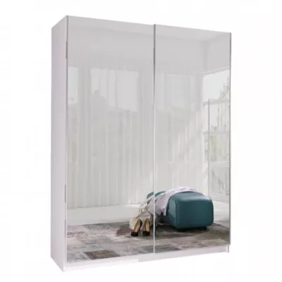 Tükrös gardrób 150 cm WADENA 6 - fehér
