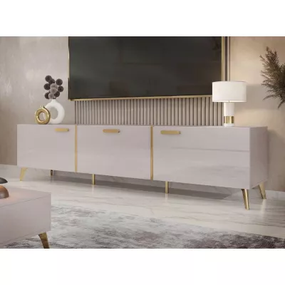Széles TV-állvány TANTES - kasmír / fényes kasmír
