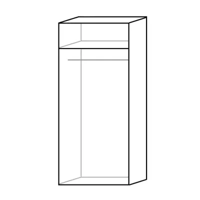 Kétajtós szekrény 90 cm FRIDLEY - sonoma tölgyfa