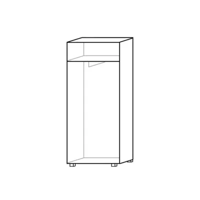 Előszobaszekrény 68 cm ruhaakasztó rúddal ANDOVER - gesztenye wenge
