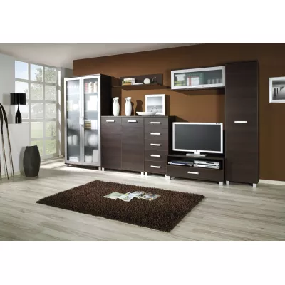 Keskeny polcos szekrény 50 cm ANDOVER - gesztenye wenge