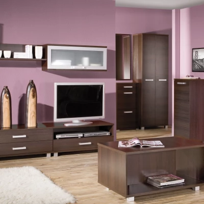 Keskeny polcos szekrény 50 cm ANDOVER - gesztenye wenge