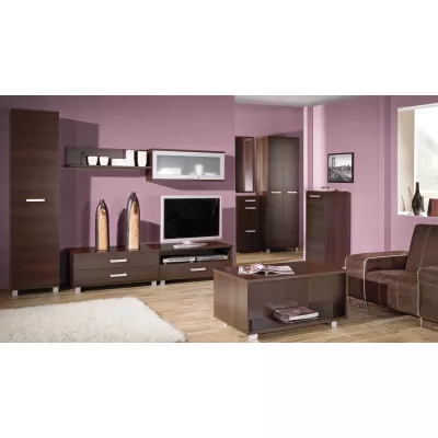 Keskeny polcos szekrény 50 cm ANDOVER - gesztenye wenge