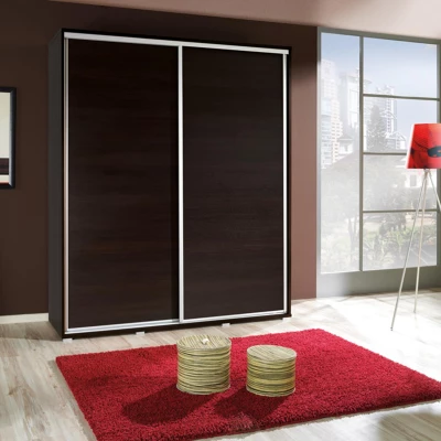 Magas gardróbszekrény 155 cm DANUBE 1 - gesztenye wenge