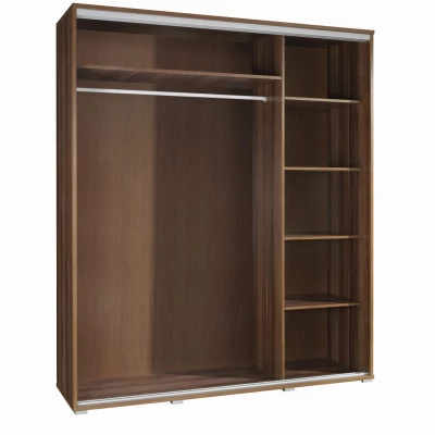 Magas gardróbszekrény 155 cm tükörrel DANUBE 2 - sonoma tölgy