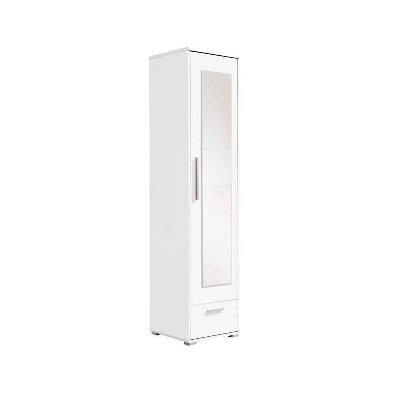 Előszobaszekrény tükörrel 48 cm ORONOCO - fehér