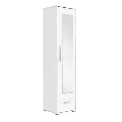 Előszobaszekrény tükörrel 48 cm ORONOCO - fehér