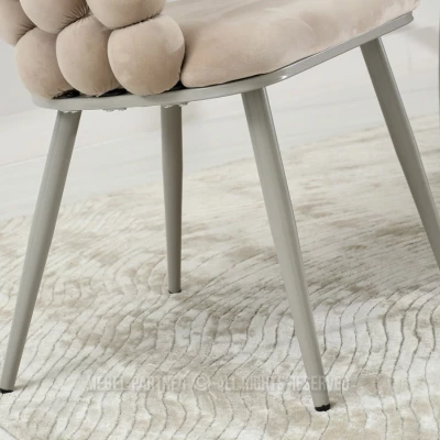 Designer étkezőszék NAHIDA - bézs / szürke